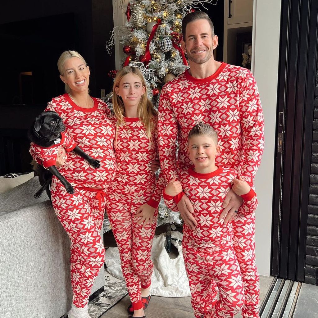Heather Rae Young und ihr Mann Tarek El Moussa mit seinen Kindern, 2022