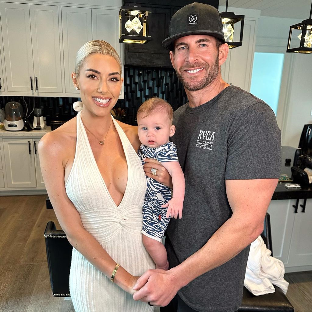 Heather Rae Young und Tarek El Moussa mit ihrem Sohn Tristan
