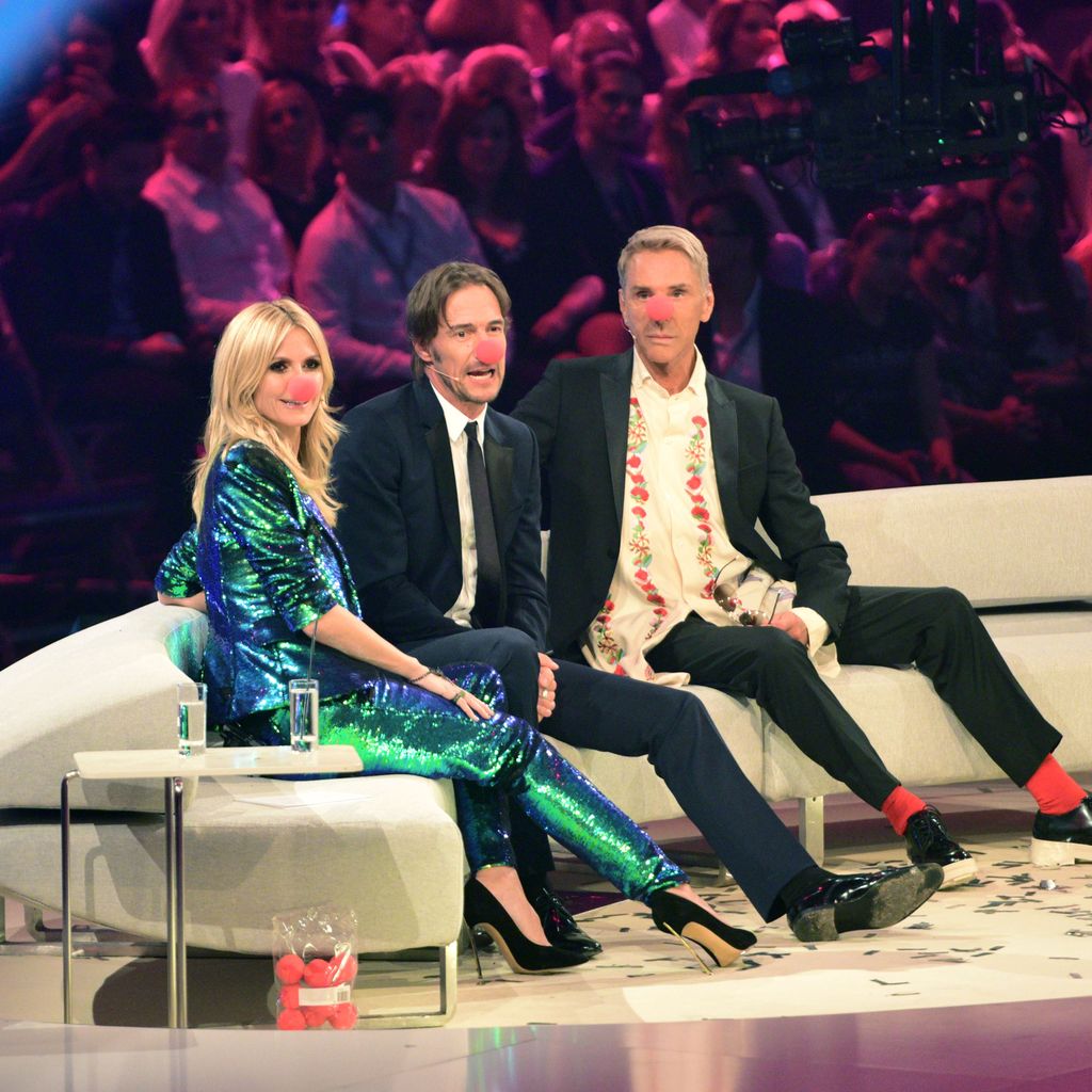 Heidi Klum, Thomas Hayo und Wolfgang Joop beim Finale von "Germany's next Topmodel" 2015