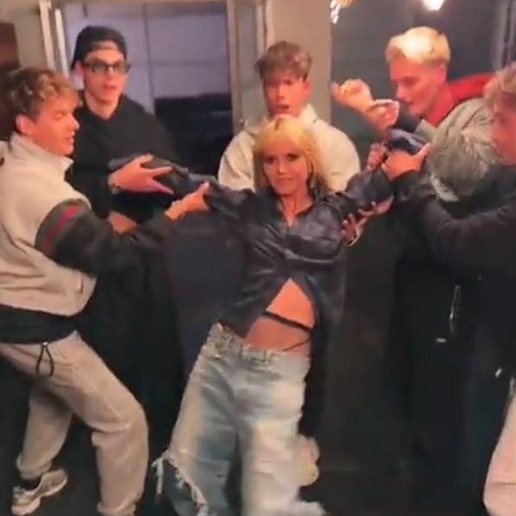 Heidi Klum und die Elevator Boys