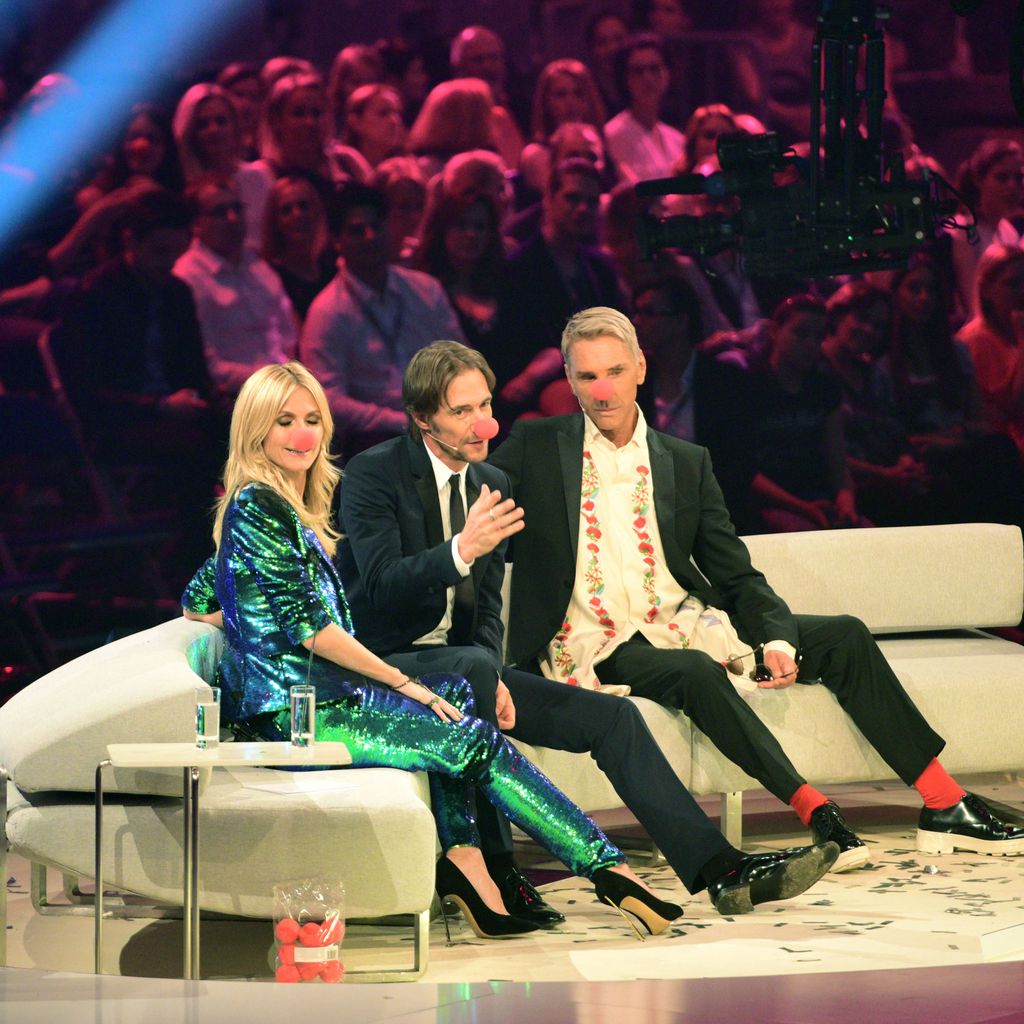 Heidi Klum, Thomas Hayo und Wolfgang Joop im Mai 2015 bei "Germany's next Topmodel"
