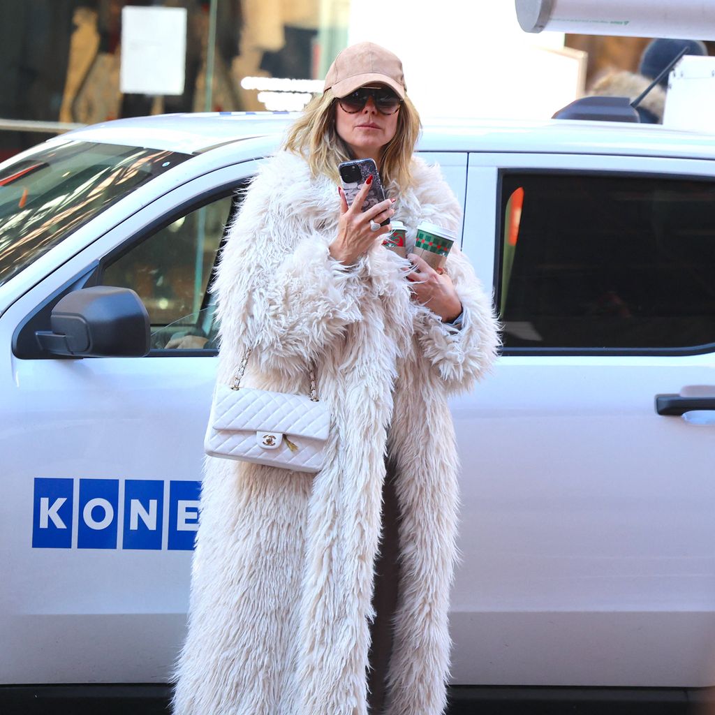 Heidi Klum beim Weihnachtsshopping in New York mit Familie und Freund von Leni, Aris Rachevsky