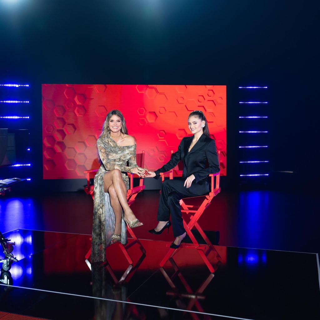 Heidi Klum und Leni Klum beim GNTM-Casting, 2025