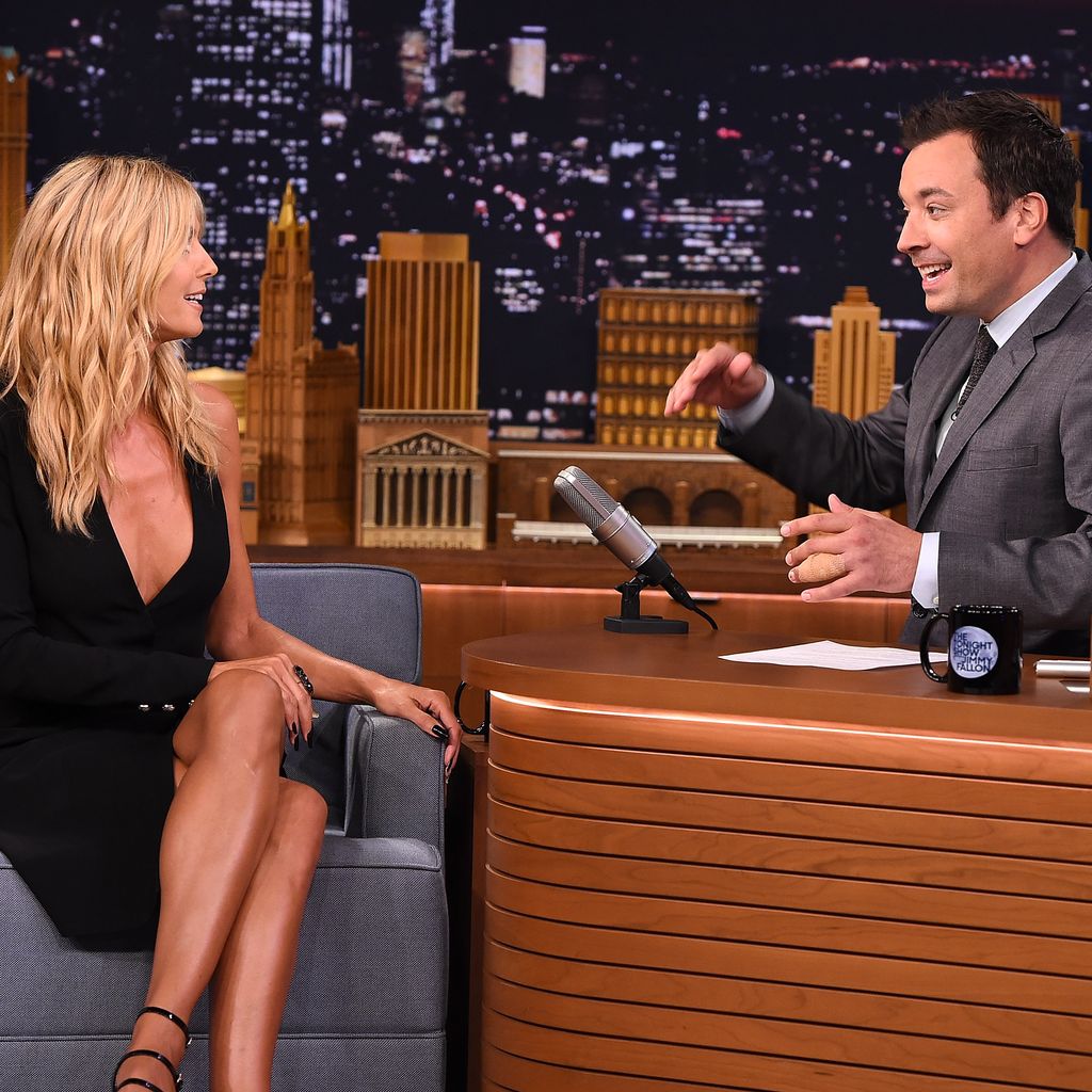 Heidi Klum zu Gast bei Jimmy Fallon 2015