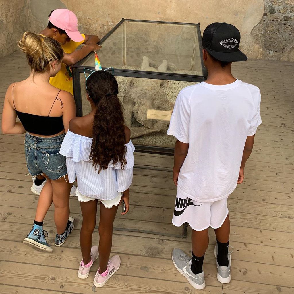 Heidi Klums Kinder in Pompeji