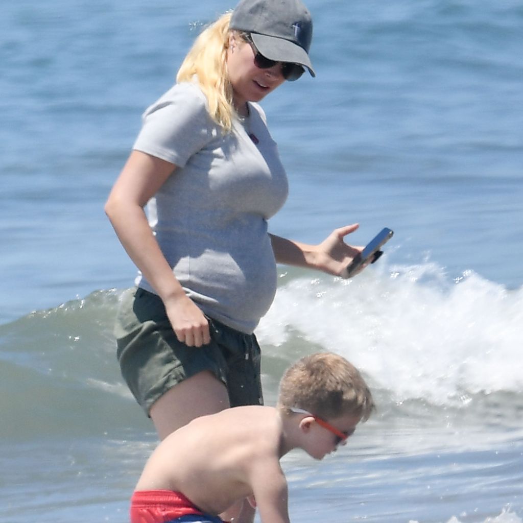 Heidi Montag mit ihrem Sohn Gunner