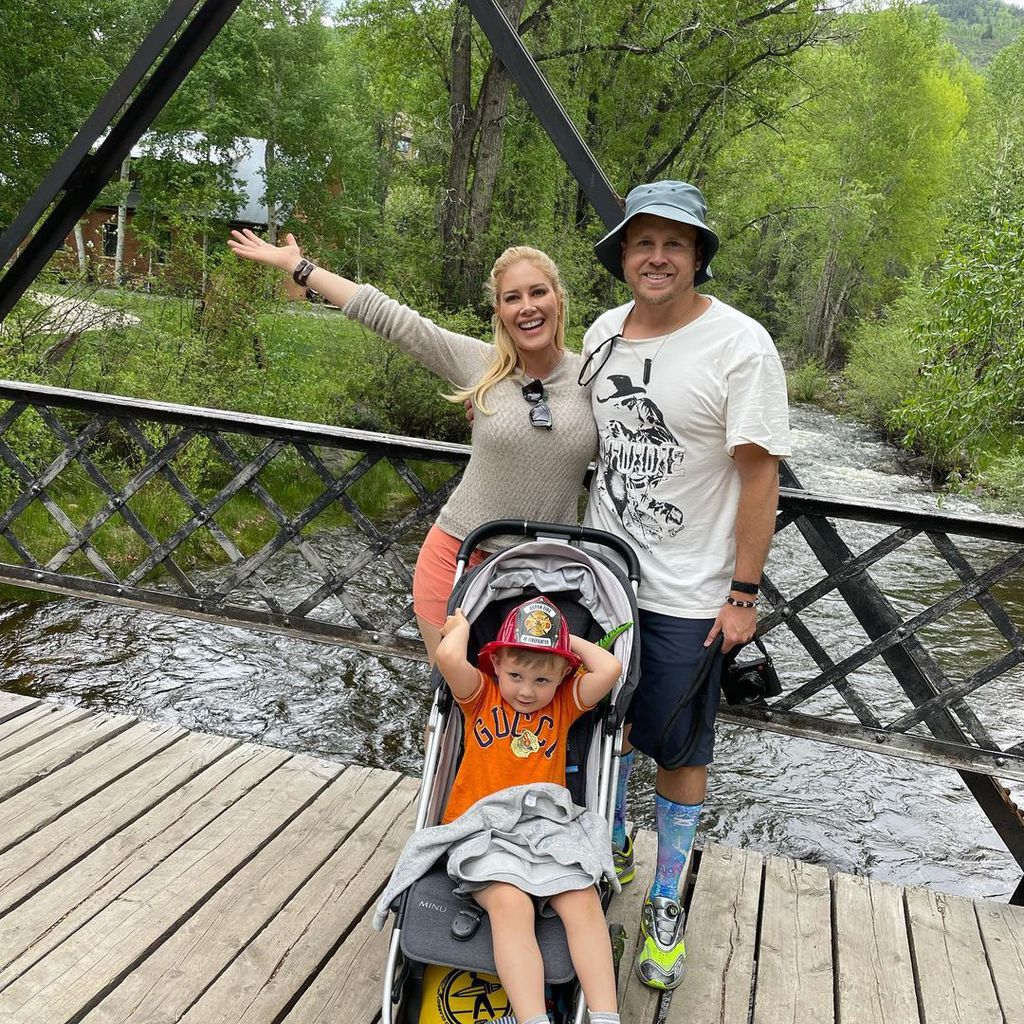 Heidi Montag mit ihrem Sohn Gunner und ihrem Mann Spencer