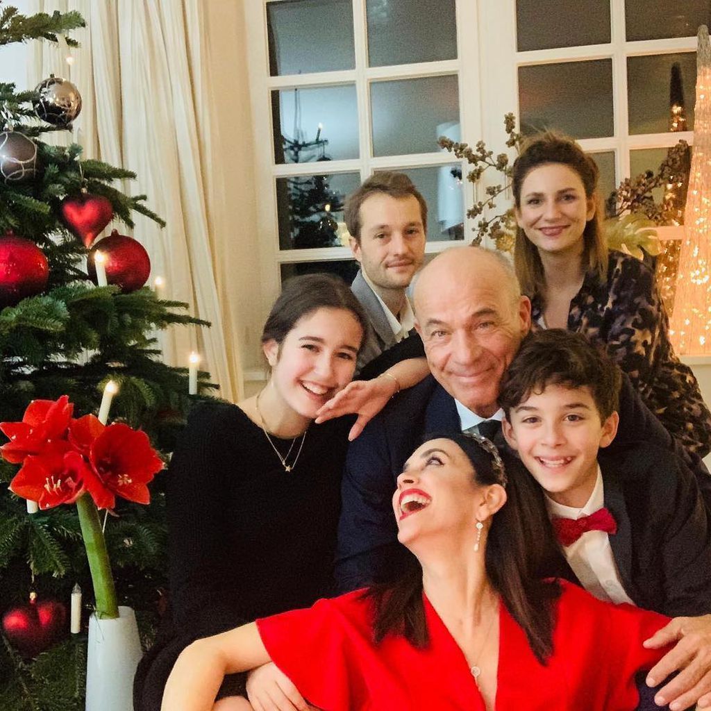 Heiner Lauterbach mit seiner Familie