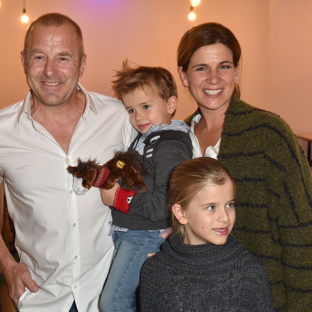 Heino Ferch mit seiner Frau Marie-Jeanette und seinen beiden Kindern Gustav und Ava
