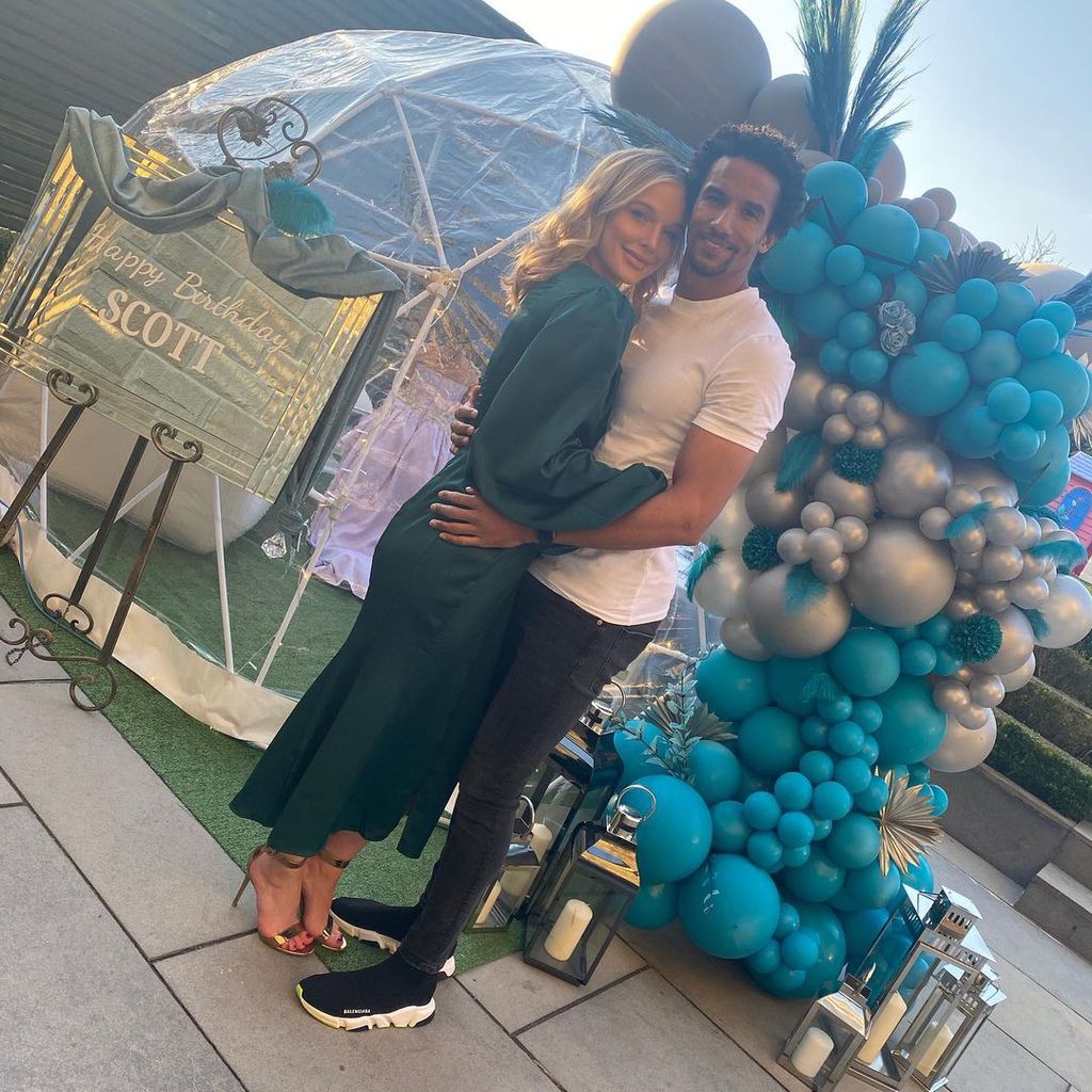 Helen Flanagan und Scott Sinclair im April 2021