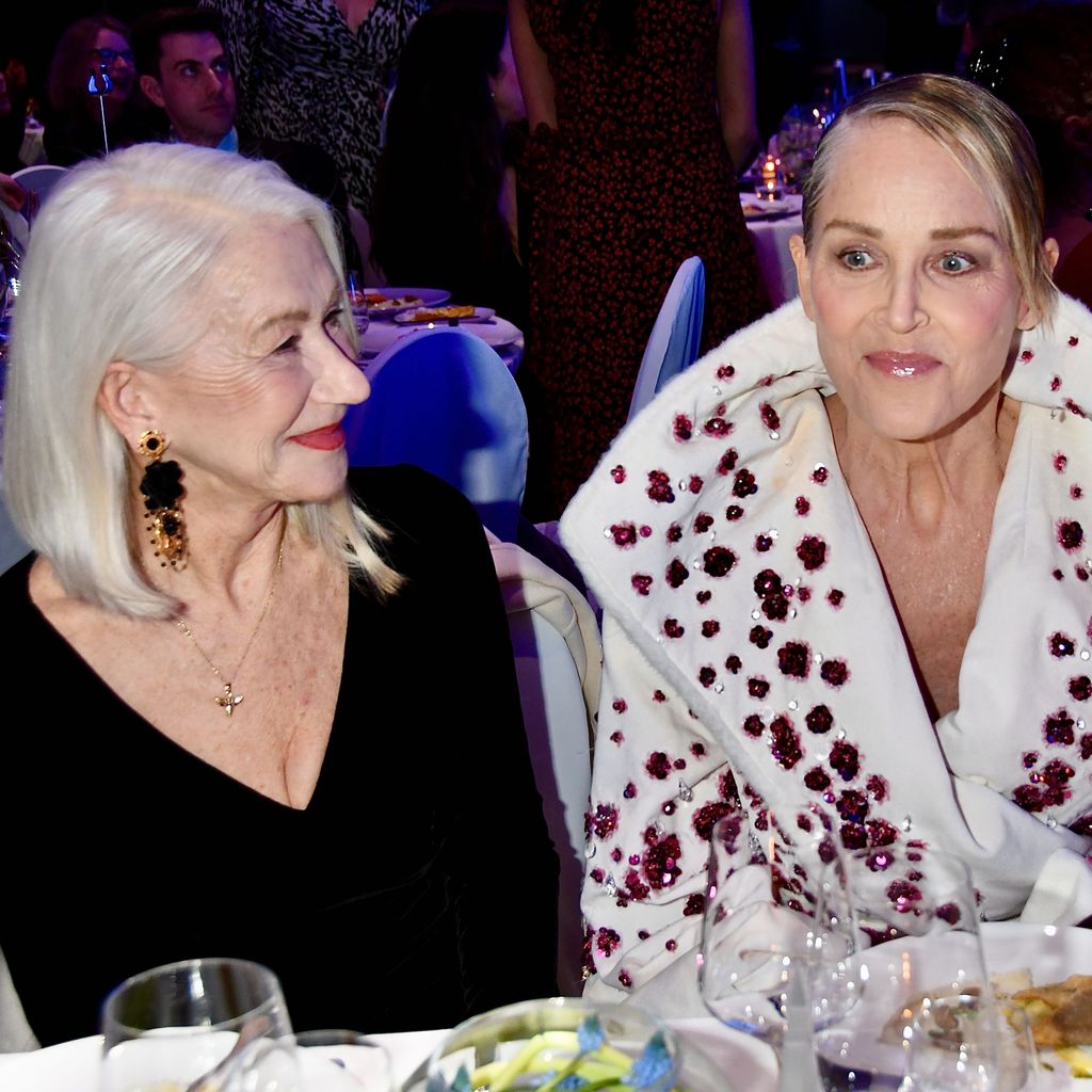 Helen Mirren und Sharon Stone bei der Cinema-for-Peace-Gala auf der Berlinale 2024