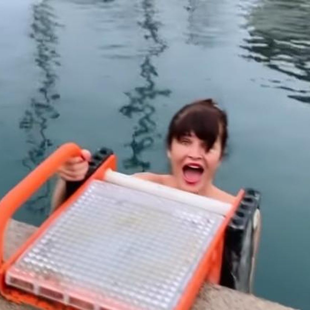 Helena Christensen an Weihnachten 2022