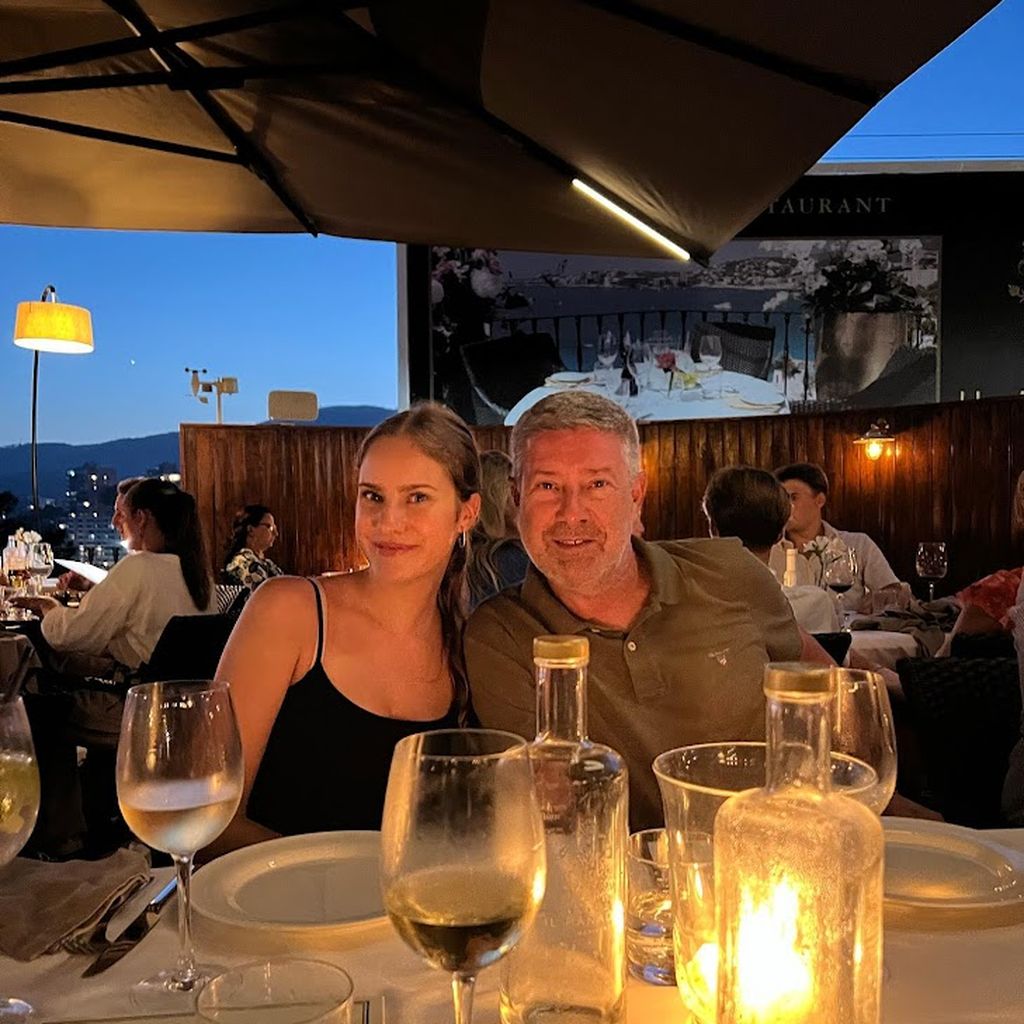 Helena Llambi mit ihrem Vater Joachim Llambi