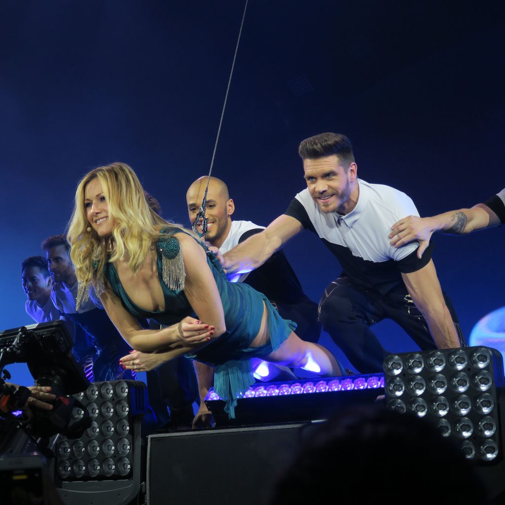 Helene Fischer und Thomas Seitel bei einem Konzert 2017