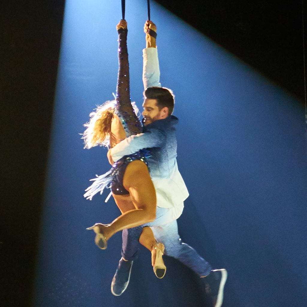 Schlagersängerin Helene Fischer und Akrobat Thomas Seitel