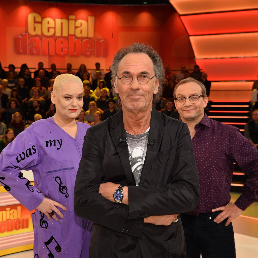 Hella von Sinnen, Hugo Egon Balder und Wigald Boning bei "Genial Daneben"