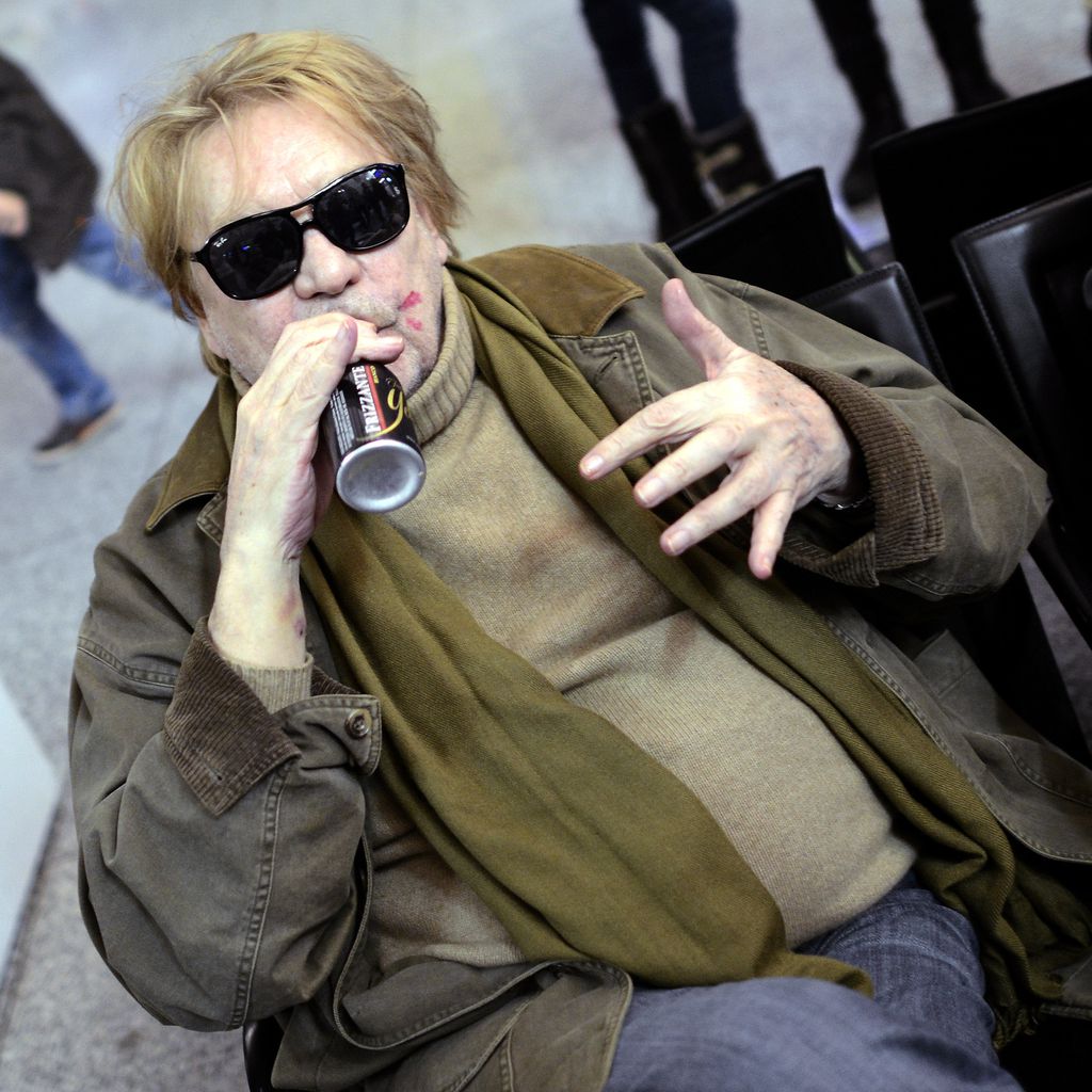 Helmut Berger vor dem Abflug ins "Dschungelcamp" im Januar 2013