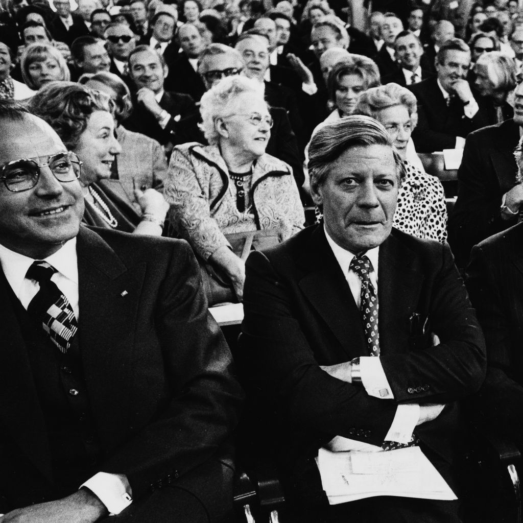 Helmut Kohl, Helmut Schmidt und Walter Scheel 1976