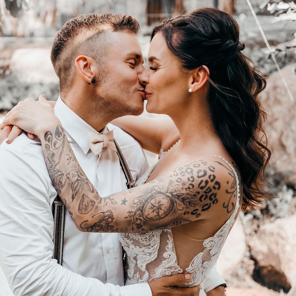 Henning und Denise Merten an ihrem Hochzeitstag
