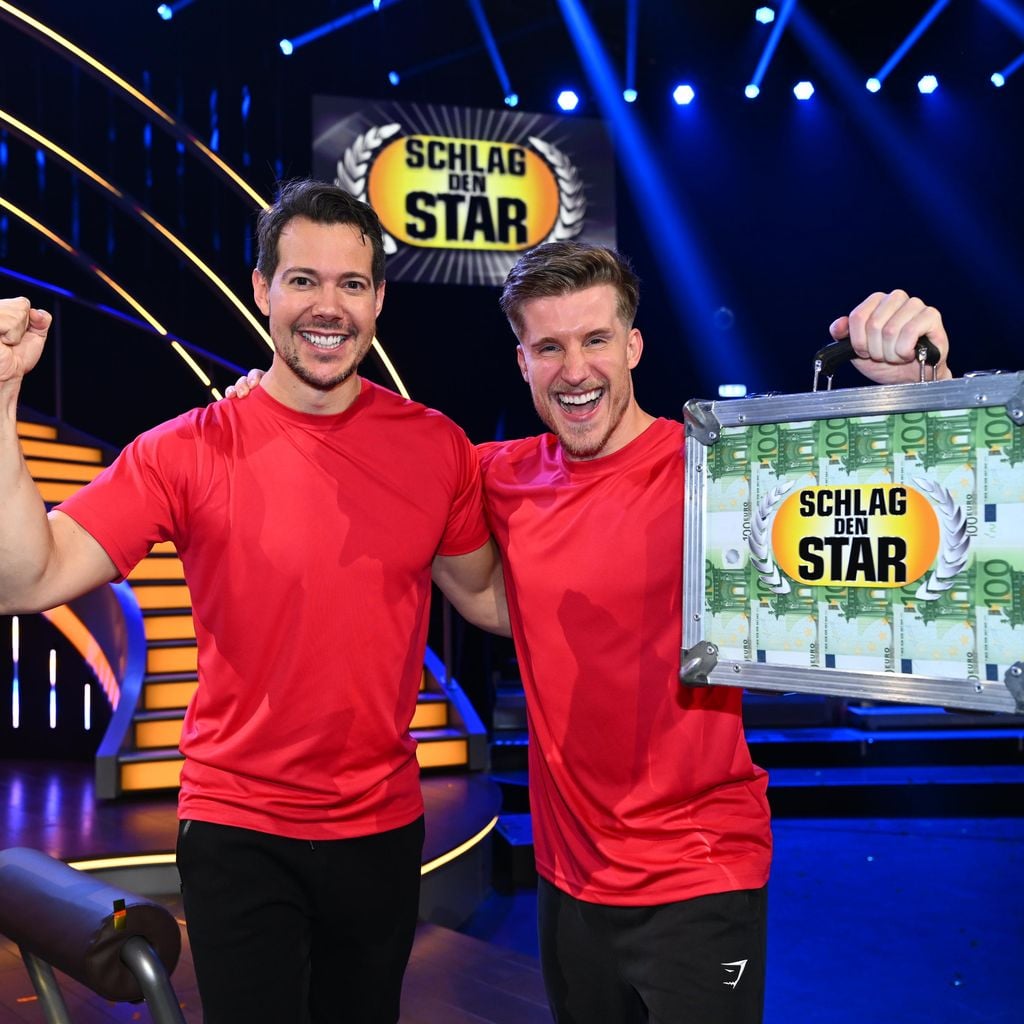 Henrik Heüveldop und Dominik Bettray alias Dr. Rick und Dr. Nick bei "Schlag den Star"