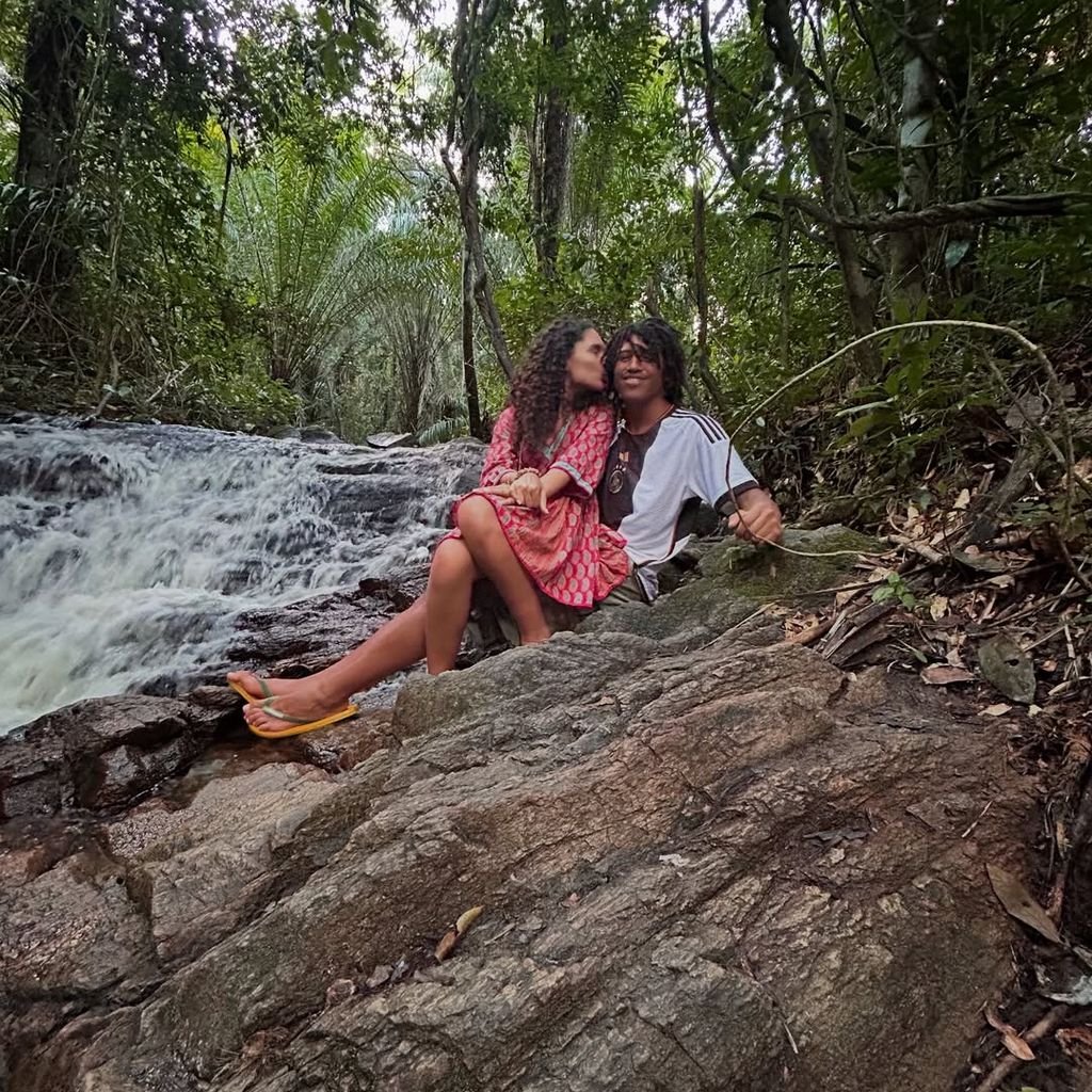 Model Henry Samuel und Freundin Kayla Betulius posten Eindrücke ihrer Brasilien-Reise, Juli 2025.
