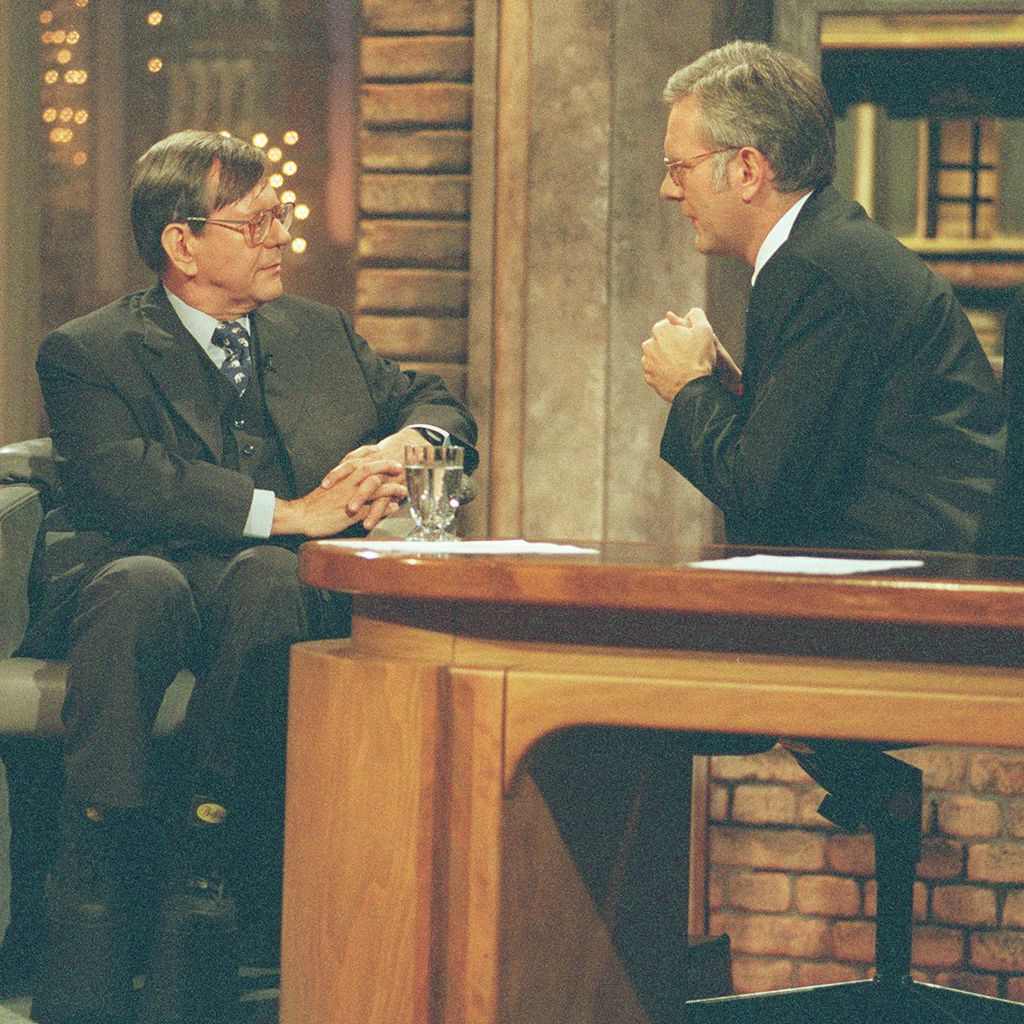 Herbert Feuerstein und Harald Schmidt in "Die Harald Schmidt Show"