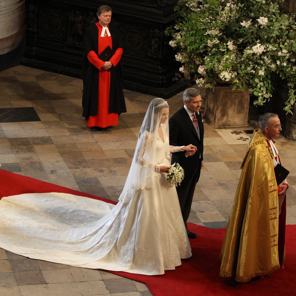 Herzogin Kate, ihr Vater Michael und Pippa Middleton (l.)