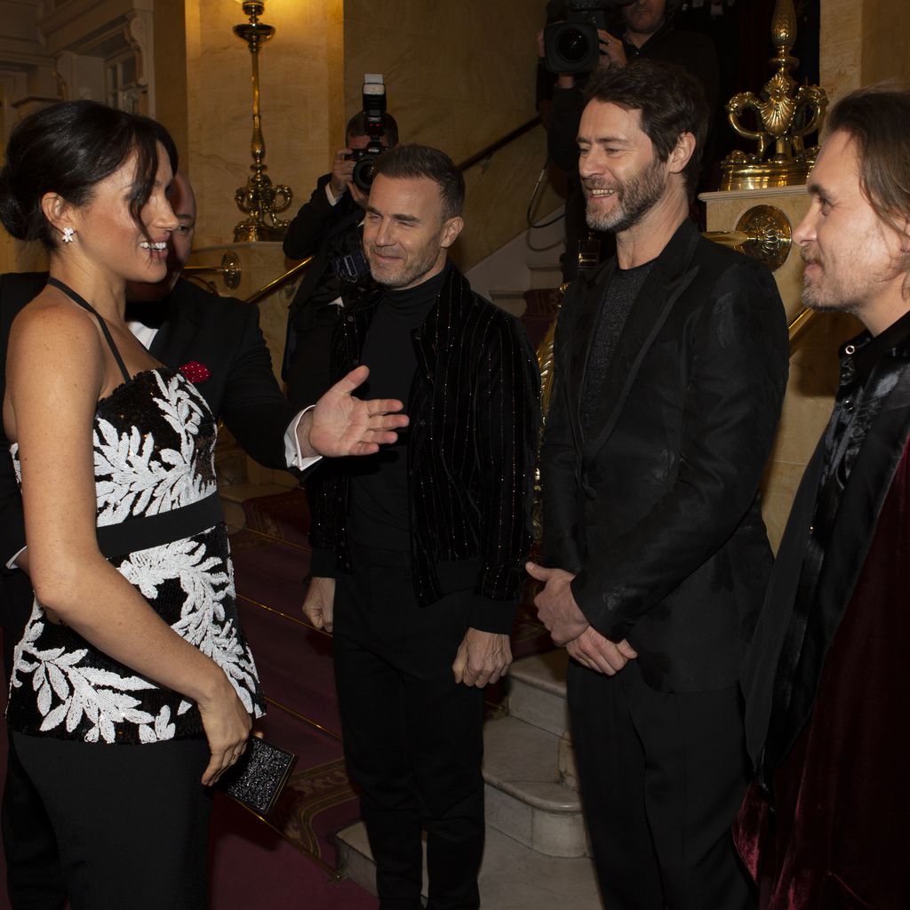 Herzogin Meghan und Take That bei der Royal Variety Performance