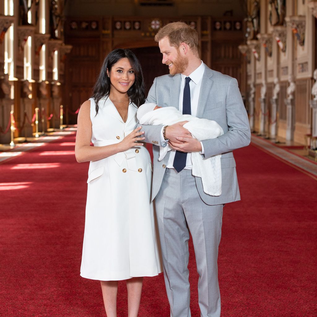 Herzogin Meghan und Prinz Harry mit ihrem Sohn Archie Harrison, Mai 2019