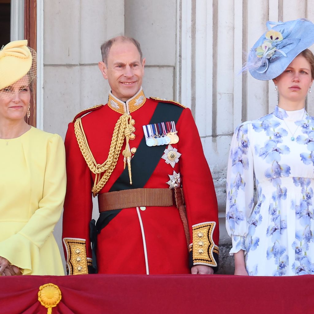 Herzogin Sophie, Prinz Edward und Lady Louise Windsor, Juni 2024