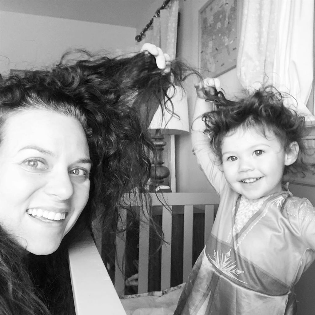 Hilarie Burton mit ihrer Tochter George Virginia Morgan, April 2020