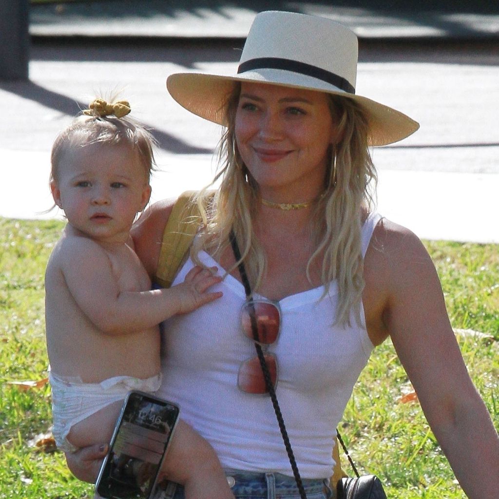 Hilary Duff mit ihrer Tochter Banks, 2019