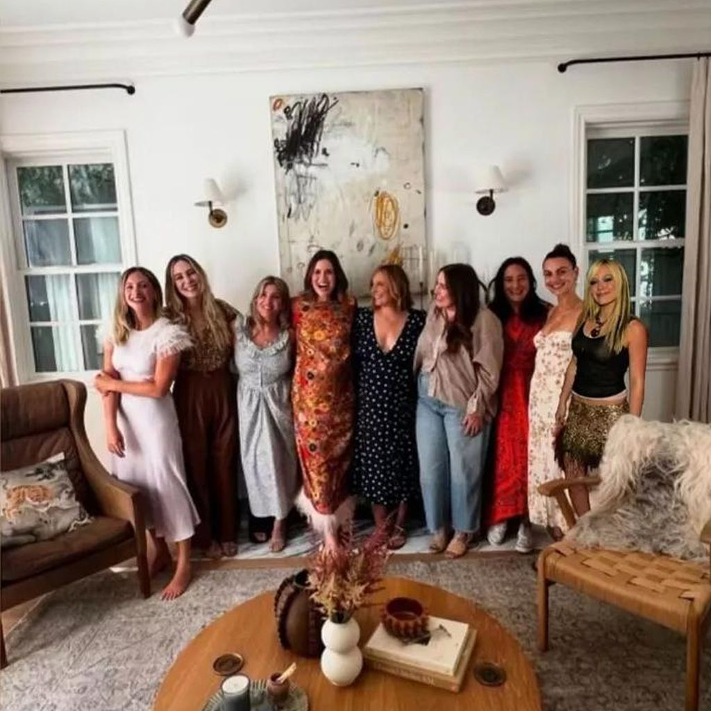 Baby-Party von Mandy Moore mit Hilary Duff (ganz rechts)