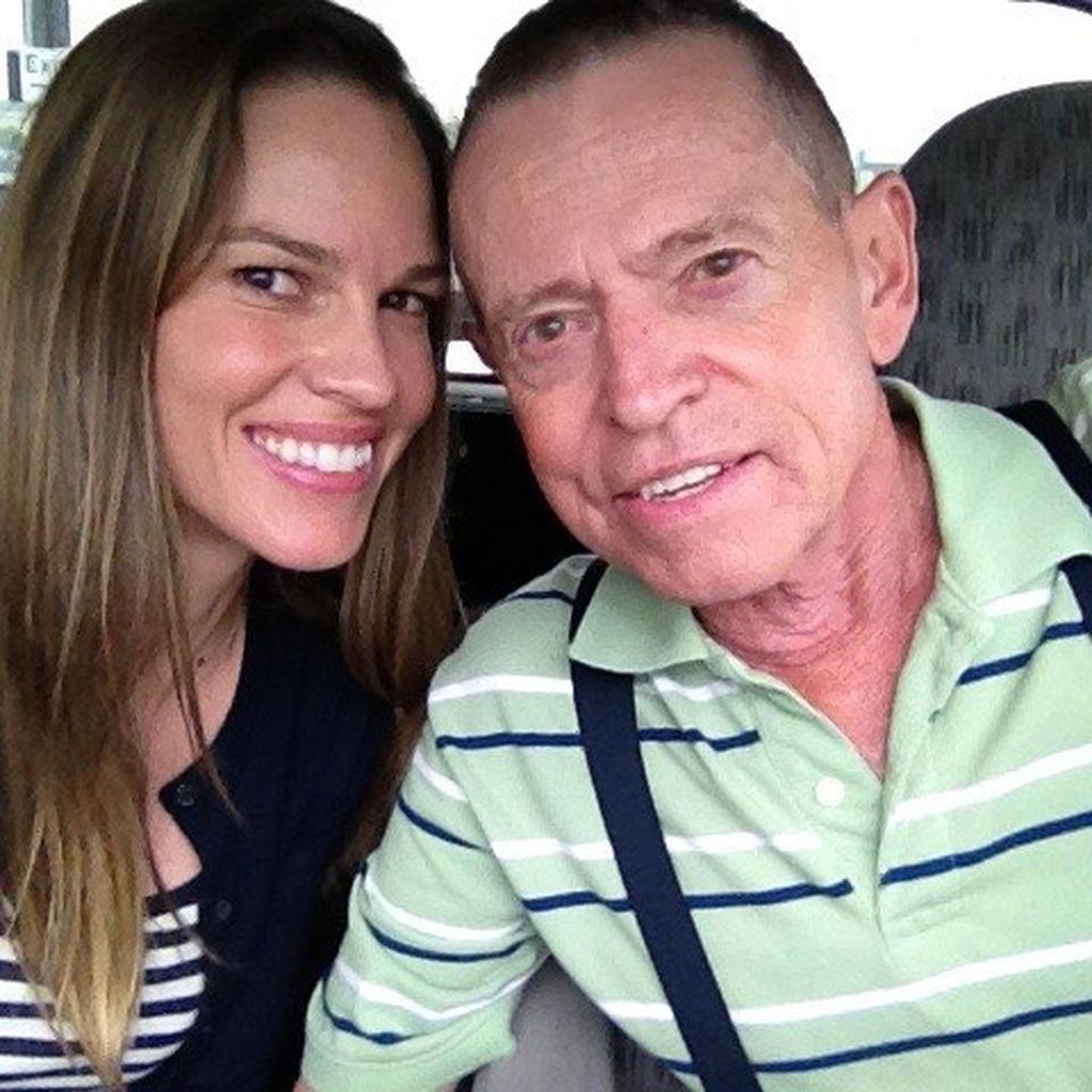 Hilary und ihr Vater Stephen Swank