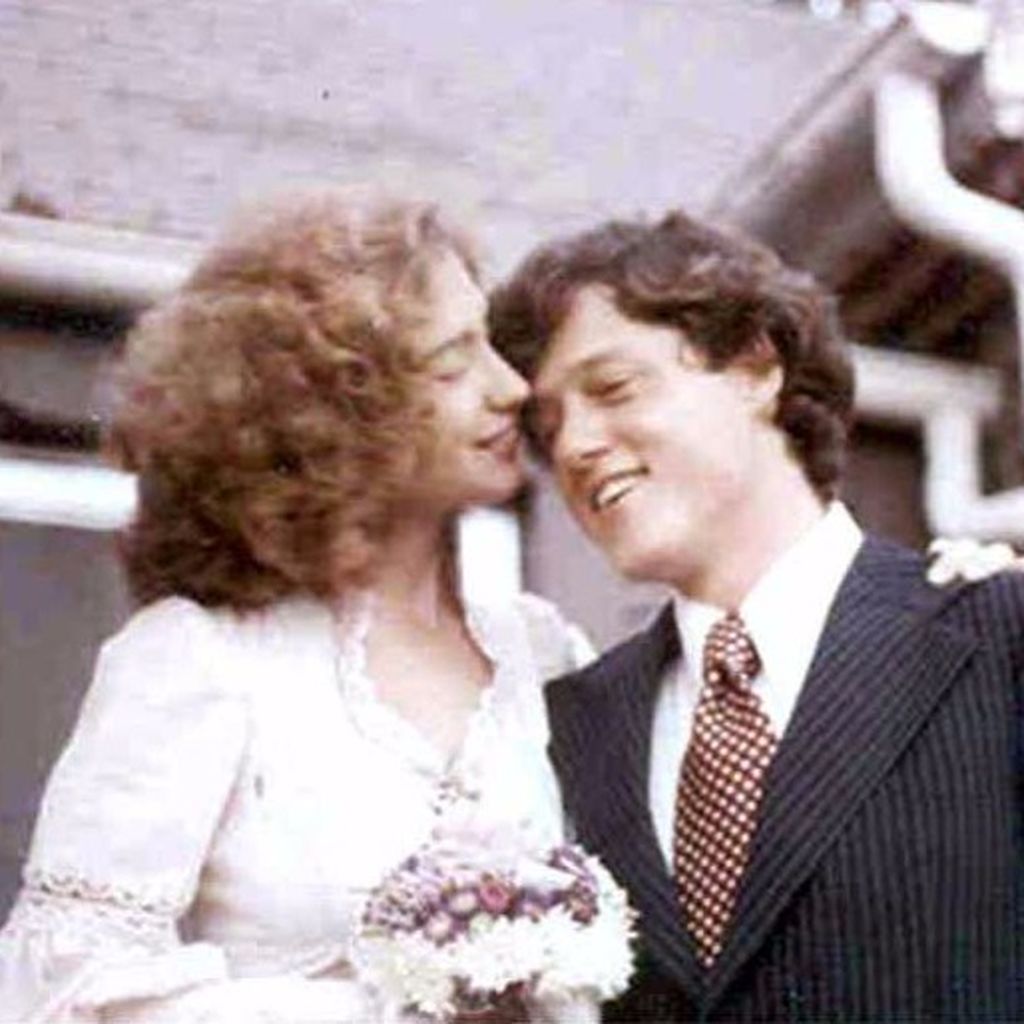 Hillary und Bill Clinton bei ihrer Hochzeit