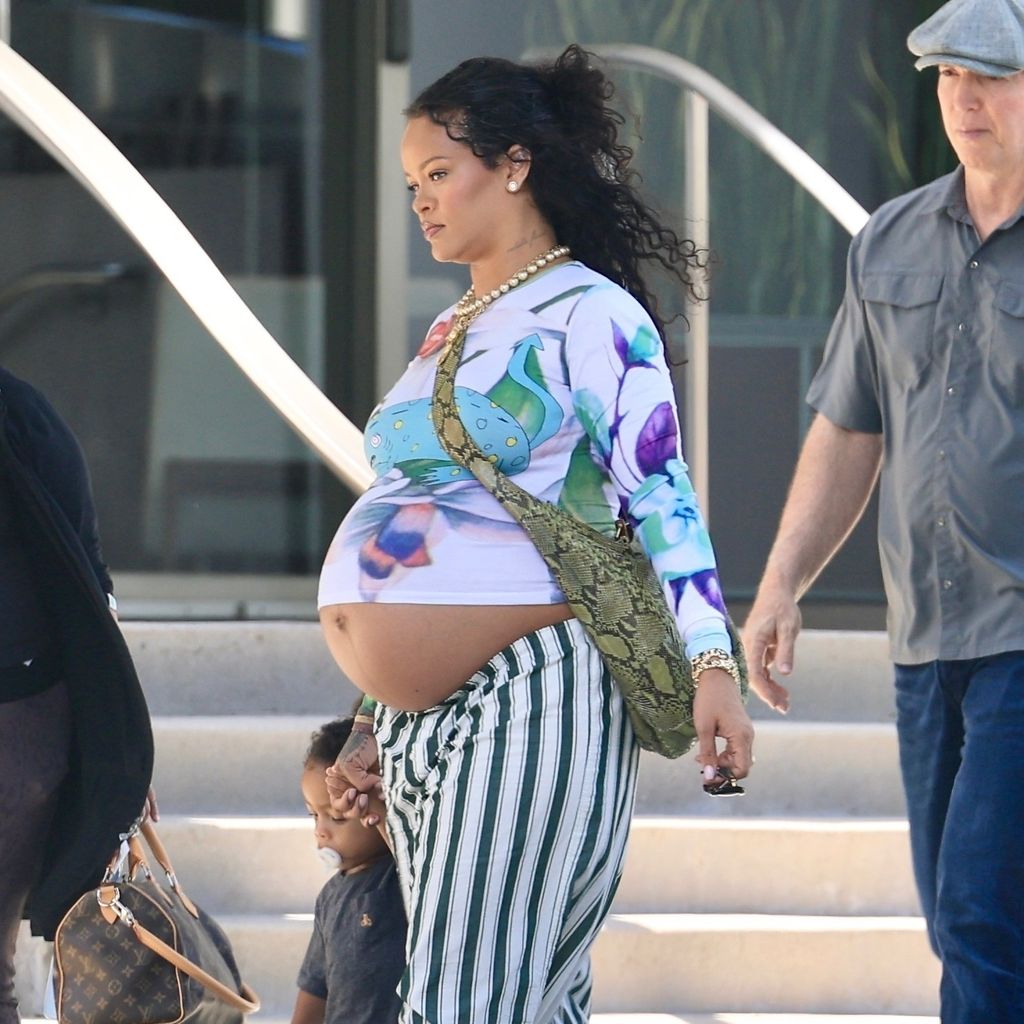 Sängerin Rihanna und ihre Söhne RZA und Riot im August 2025