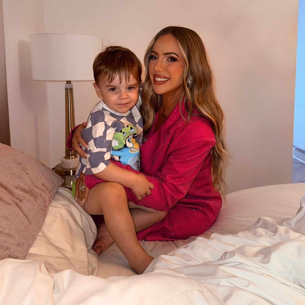 Holly Hagan mit ihrem Sohn Alpha-Jax, Oktober 2025