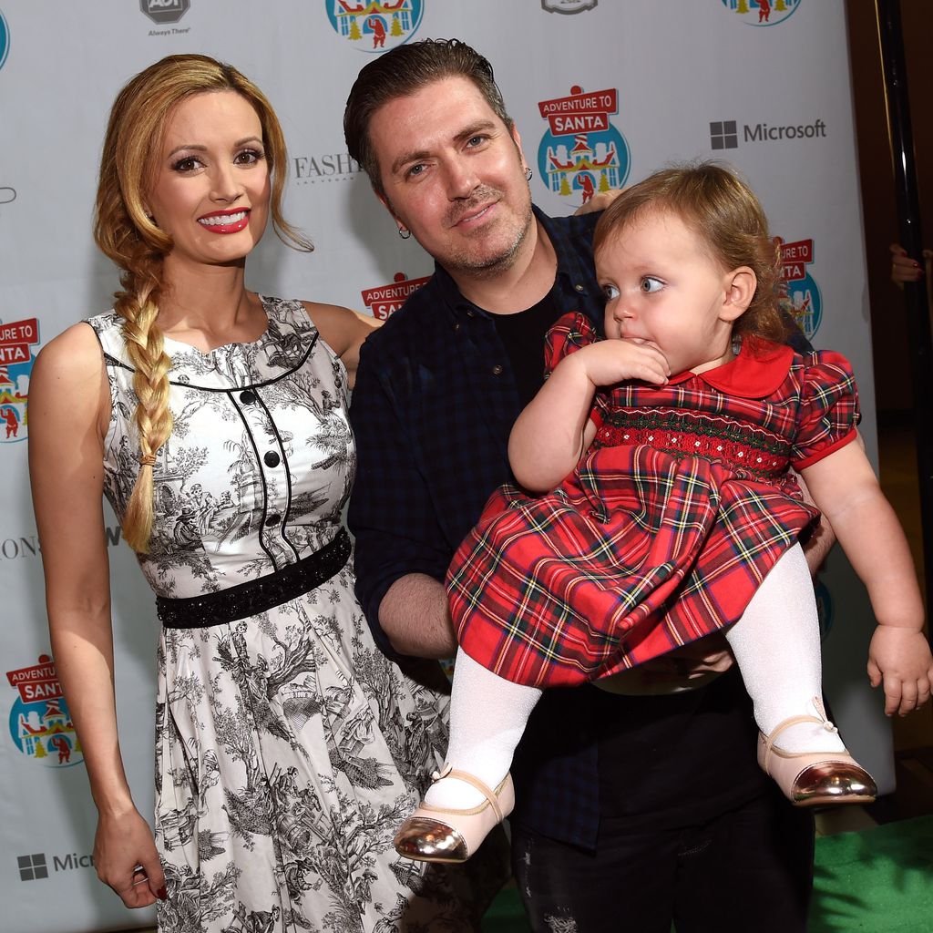 Holly Madison mit ihrem Ehemann Pasquale Rotella und der gemeinsamen Tochter Aurora