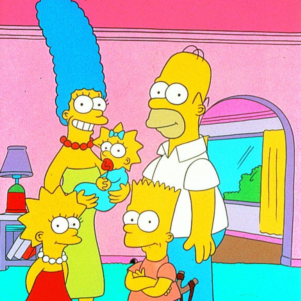 Die Simpsons, Marge, Lisa, Maggie, Homer und Bart