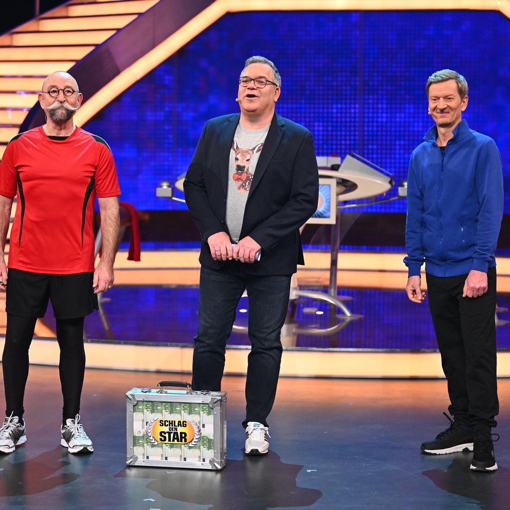 Horst Lichter, Elton und Michael Kessler bei "Schlag den Star"