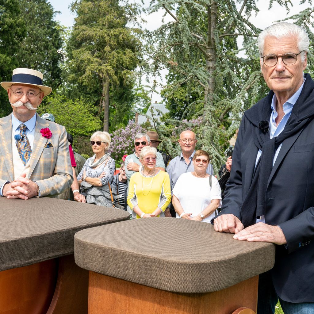 Horst Lichter und Sky du Mont bei "Bares für Rares"