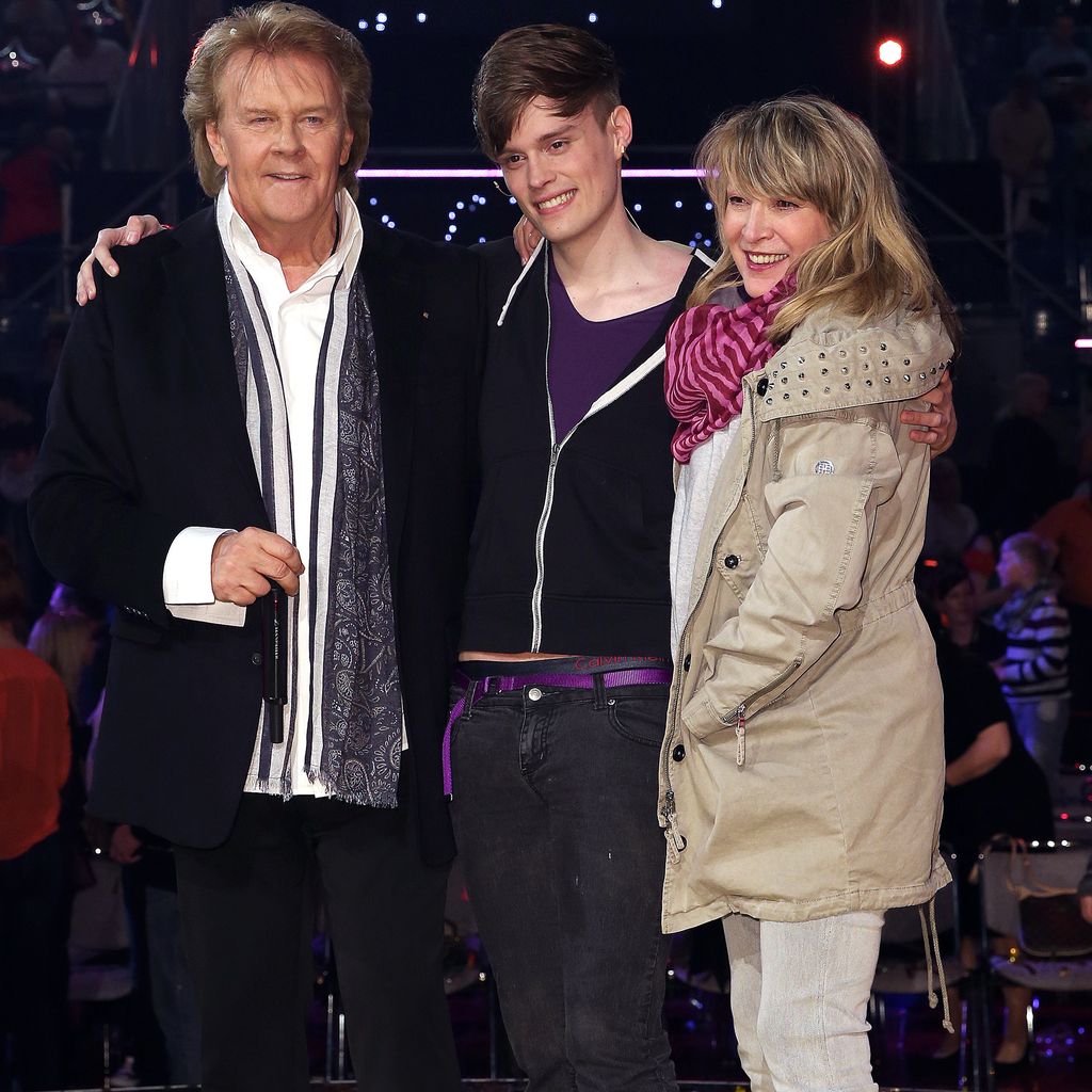 Howard Carpendale mit seinem Sohn Cass und seiner Frau Donnice, März 2015