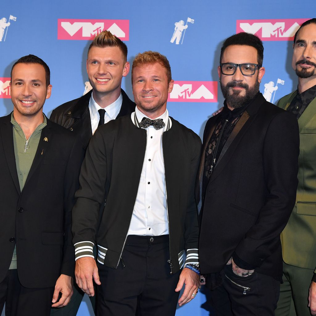 Howie Dorough, Nick Carter, Brian Littrell, A.J. McLean und Kevin Richardson von den Backstreet Boys