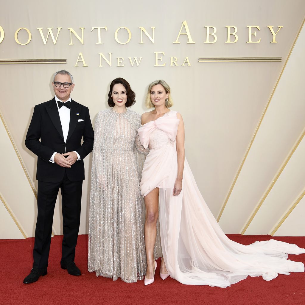 Hugh Bonneville, Michelle Dockery und Laura Carmichael, April 2022