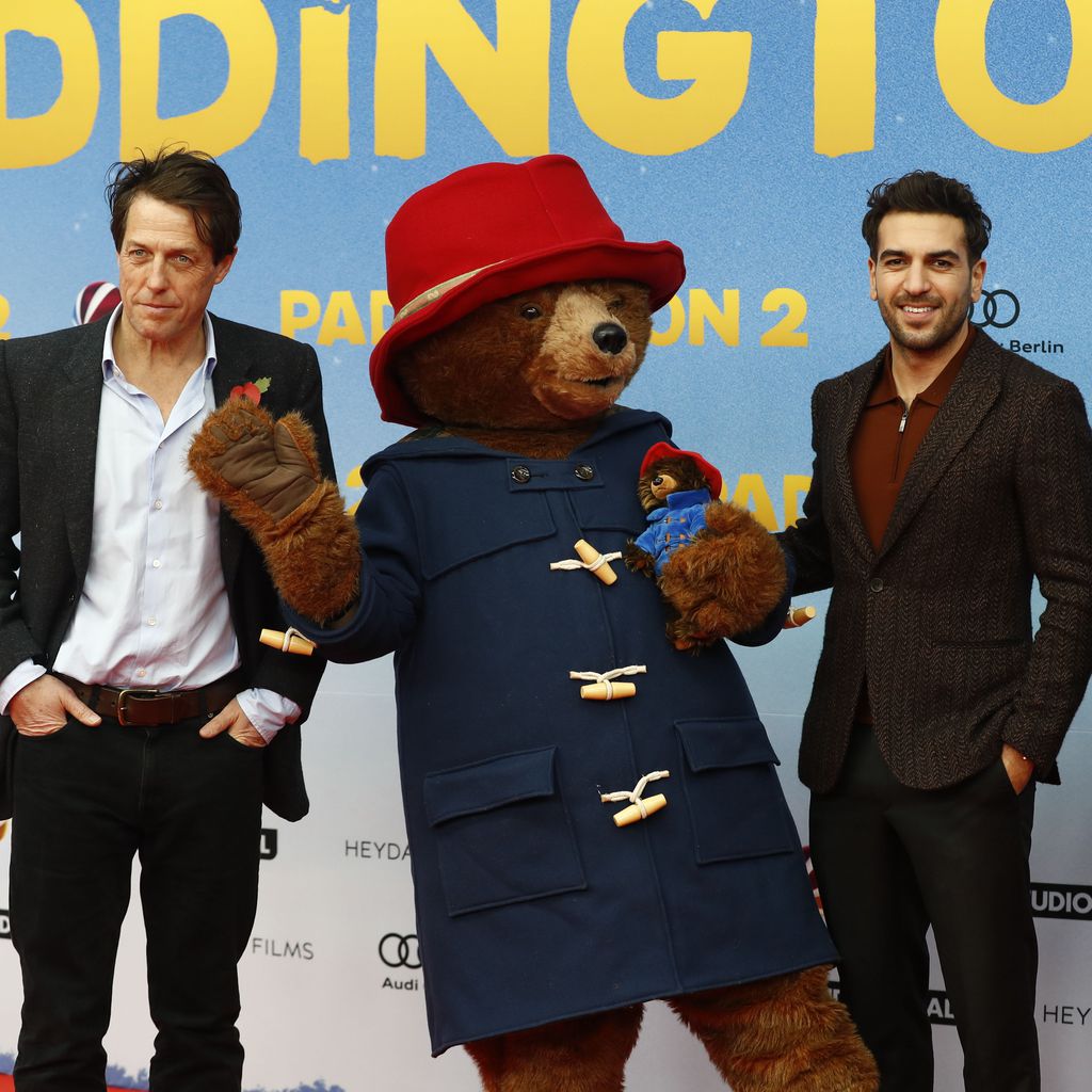 Hugh Grant, Eylas M'Barek und Hugh Bonneville bei der "Paddington 2"-Premiere in Berlin