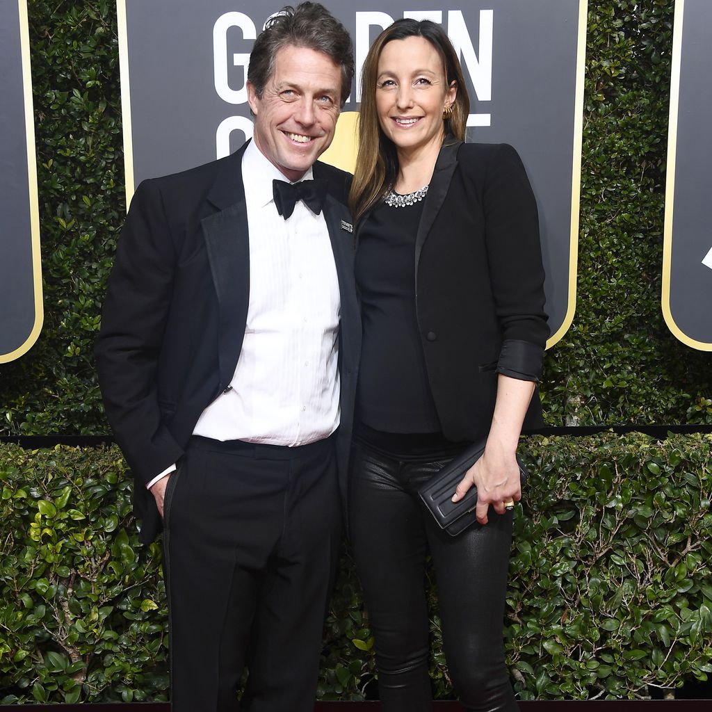 Hugh Grant und Anna Eberstein bei den Golden Globes 2018