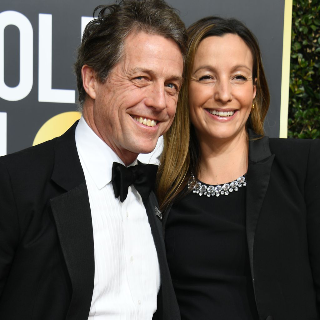 Hugh Grant und Anna Eberstein bei der Golden Globe Verleihung