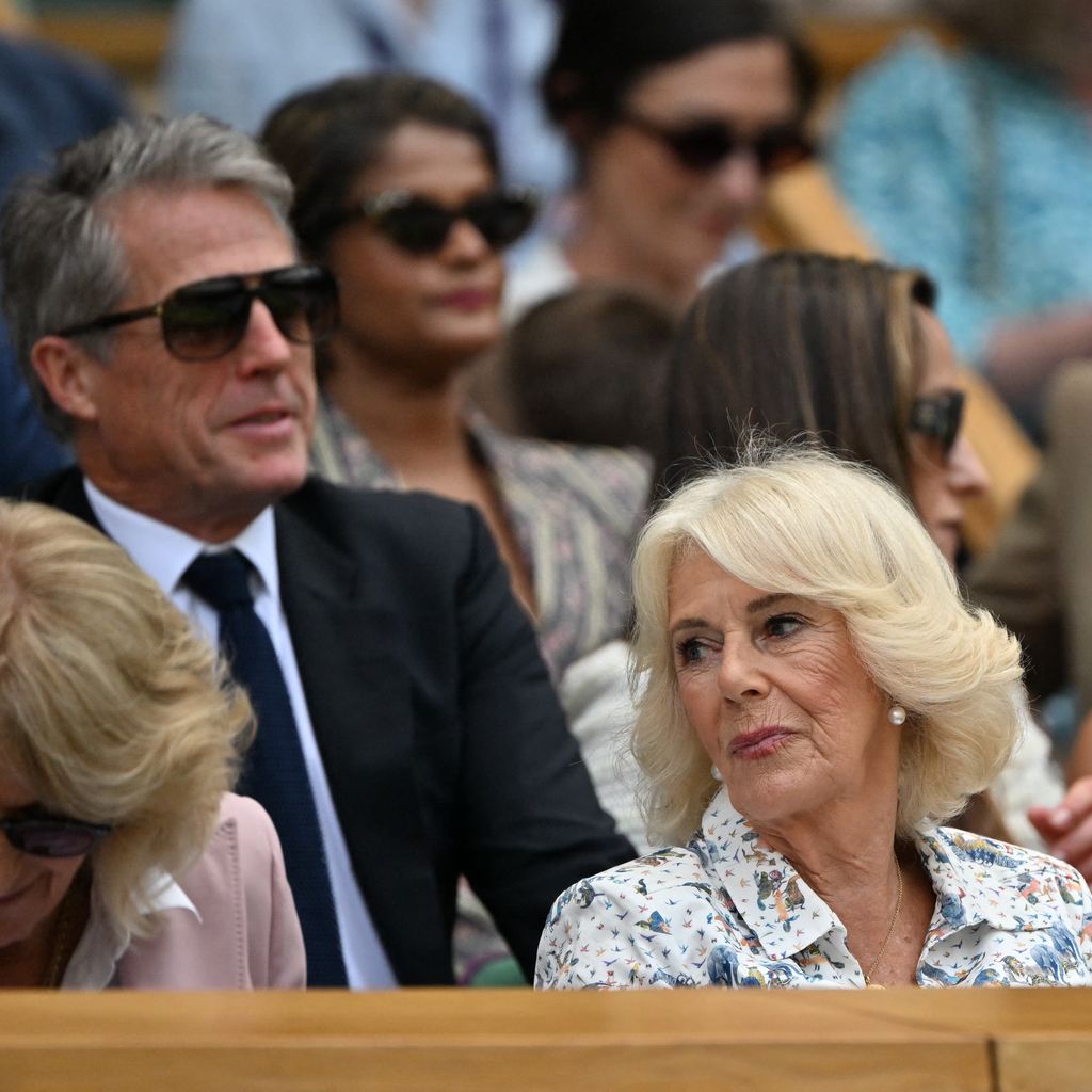 Hugh Grant und Königin Camilla bei den Wimbledon Championships 2025