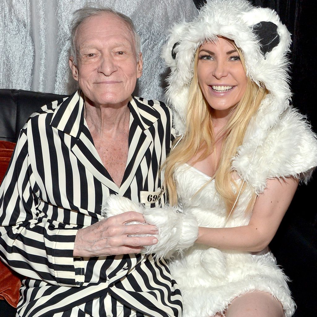 Hugh Hefner und Crystal Harris bei einer Halloweenparty in der Playboy Mansion