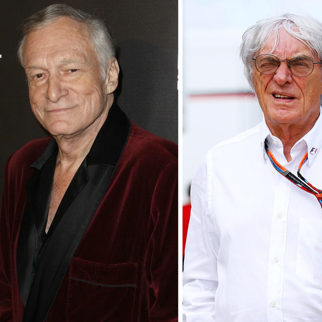 Hugh Hefner, Bernie Ecclestone und Elton John